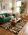 Savannah Sojourn Collection Area Rug -  Okavango Rectangle Ivory  lifestyle 6