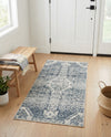Coastal Haven Collection Area Rug -  Shoreline Runner Gray  lifestyle 78