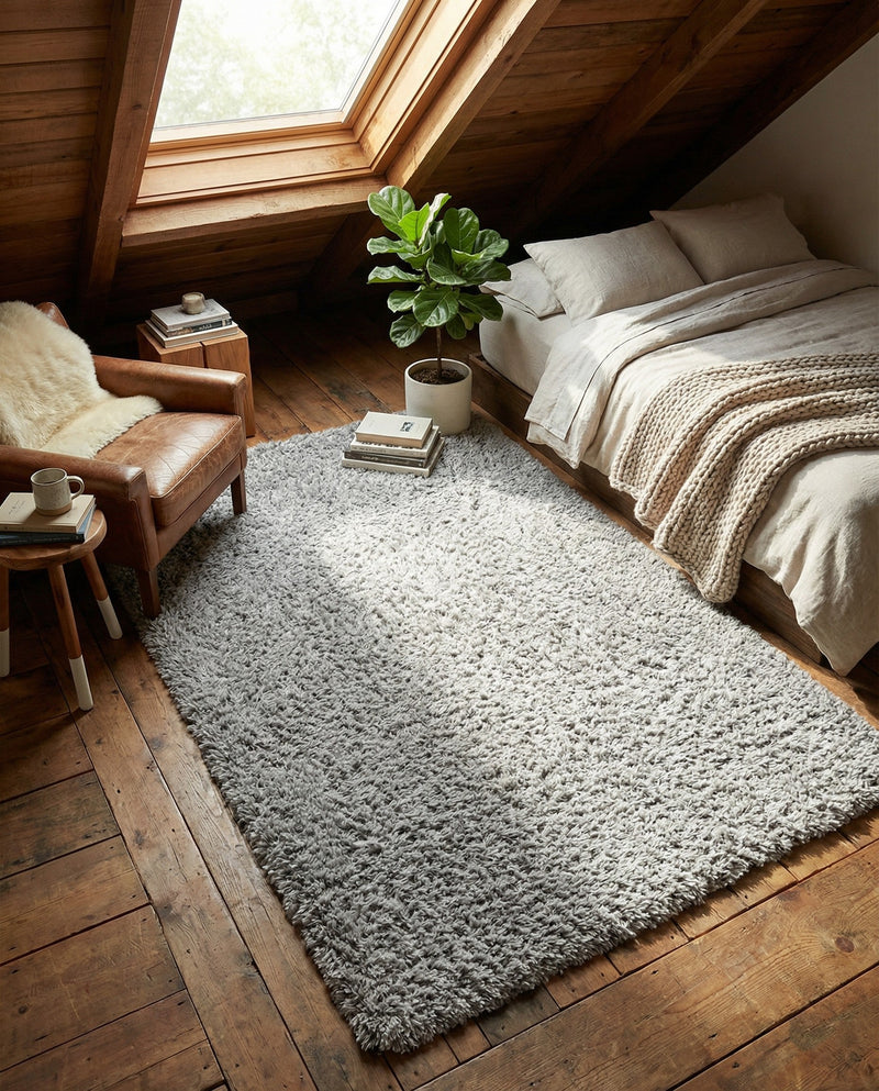 Eternal Plush Oasis Collection Area Rug -  Tranquility (Ash) Rectangle Ash  lifestyle 30