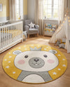 Wonder Tykes Collection Area Rug -  Enchant Round Yellow  lifestyle 10