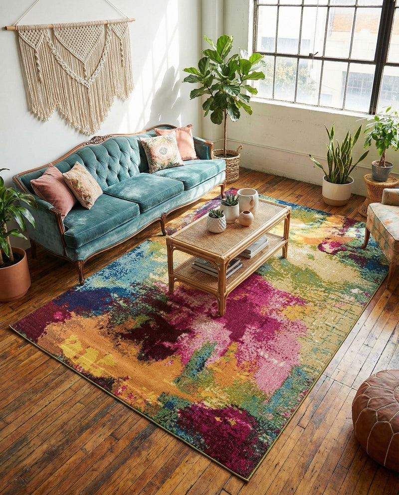 Marrakesh Elegance Collection Area Rug -  Draa Rectangle Multi  lifestyle 33