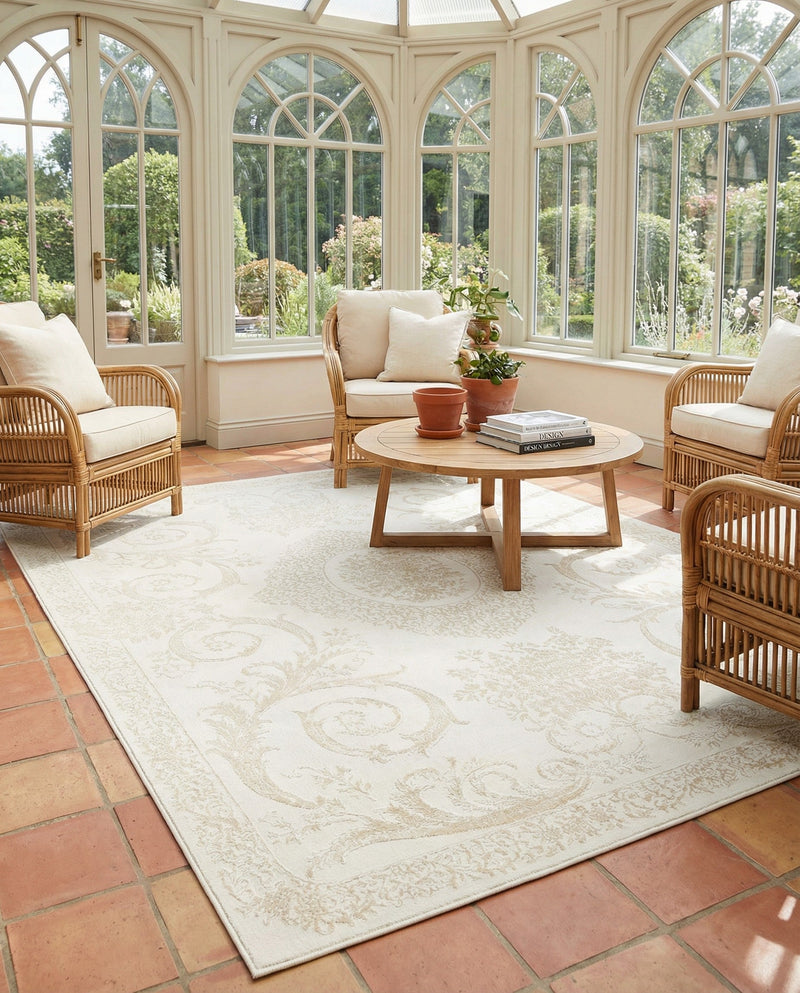 Bloomsbury Elegance Collection Area Rug - Mayfair Rectangle Ivory  lifestyle 60