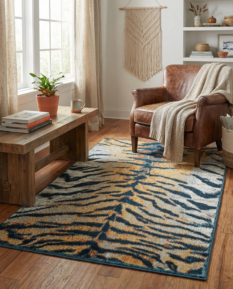 Aegean Elegance Washables Collection Area Rug -  Milos Rectangle Light Brown  lifestyle 10