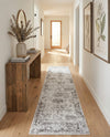 Riviera Elegance Collection Area Rug - Antibes (Gray) Runner Gray  lifestyle 68