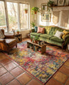 Colorburst Oasis Collection Area Rug -  Azura Rectangle Multi  lifestyle 19