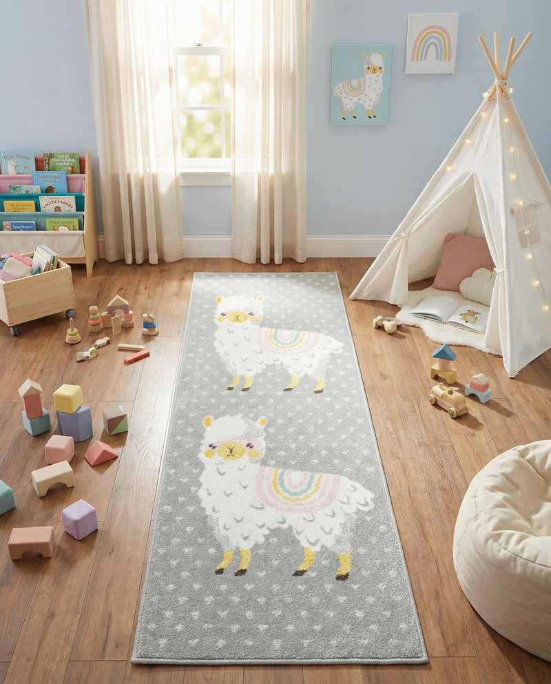 Wonder Tykes Collection Area Rug -  Marvel Runner Gray  lifestyle 49