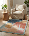 Seaside Blooms Collection Area Rug -  Tranquil Rectangle Multi  lifestyle 24