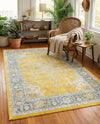 Caribbean Breeze Collection Area Rug -  Andros Rectangle Yellow  lifestyle 14