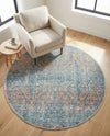 Coastal Haven Collection Area Rug -  Oceania Round Multi  lifestyle 71