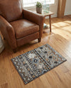 Desert Modern Eco Rug Series Collection Area Rug -  Sonora Rectangle Khaki Gray  lifestyle 12