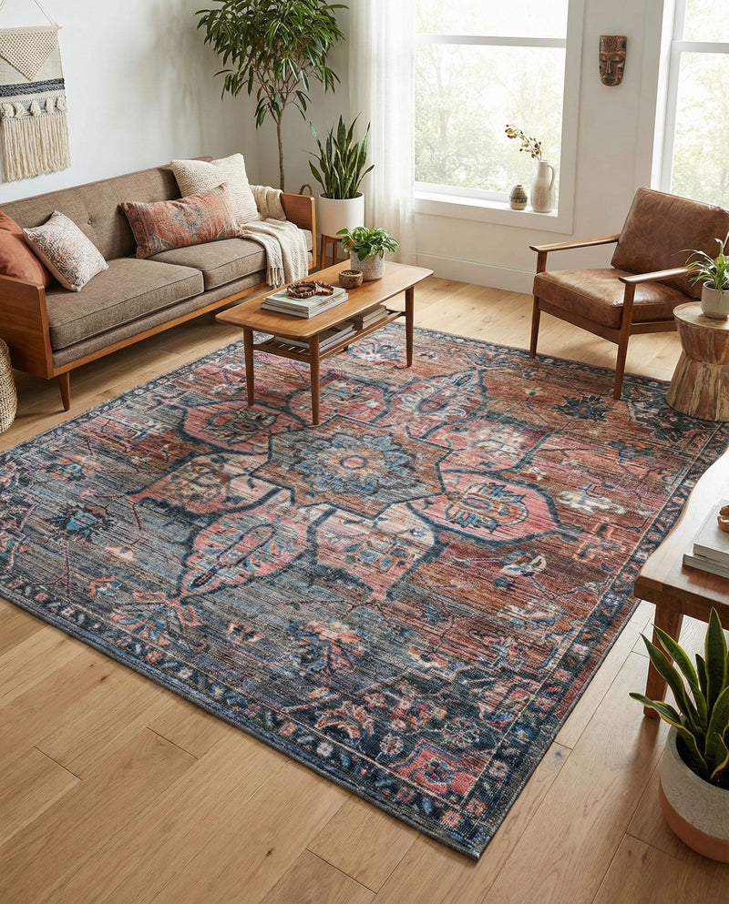Vintage Memories Collection Area Rug -  Hindsight Square Multi  lifestyle 61