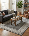 Soho Elegance Collection Area Rug -  Mercer (Gray) Rectangle Gray  lifestyle 14