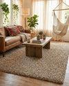 Plush Oasis Collection Area Rug - Serenity (Taupe) Rectangle Taupe  lifestyle 30