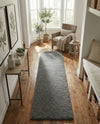 Cozy Comfort Shag Collection Area Rug - Haven (Smoke Gray) Runner Smoke Gray  lifestyle 60