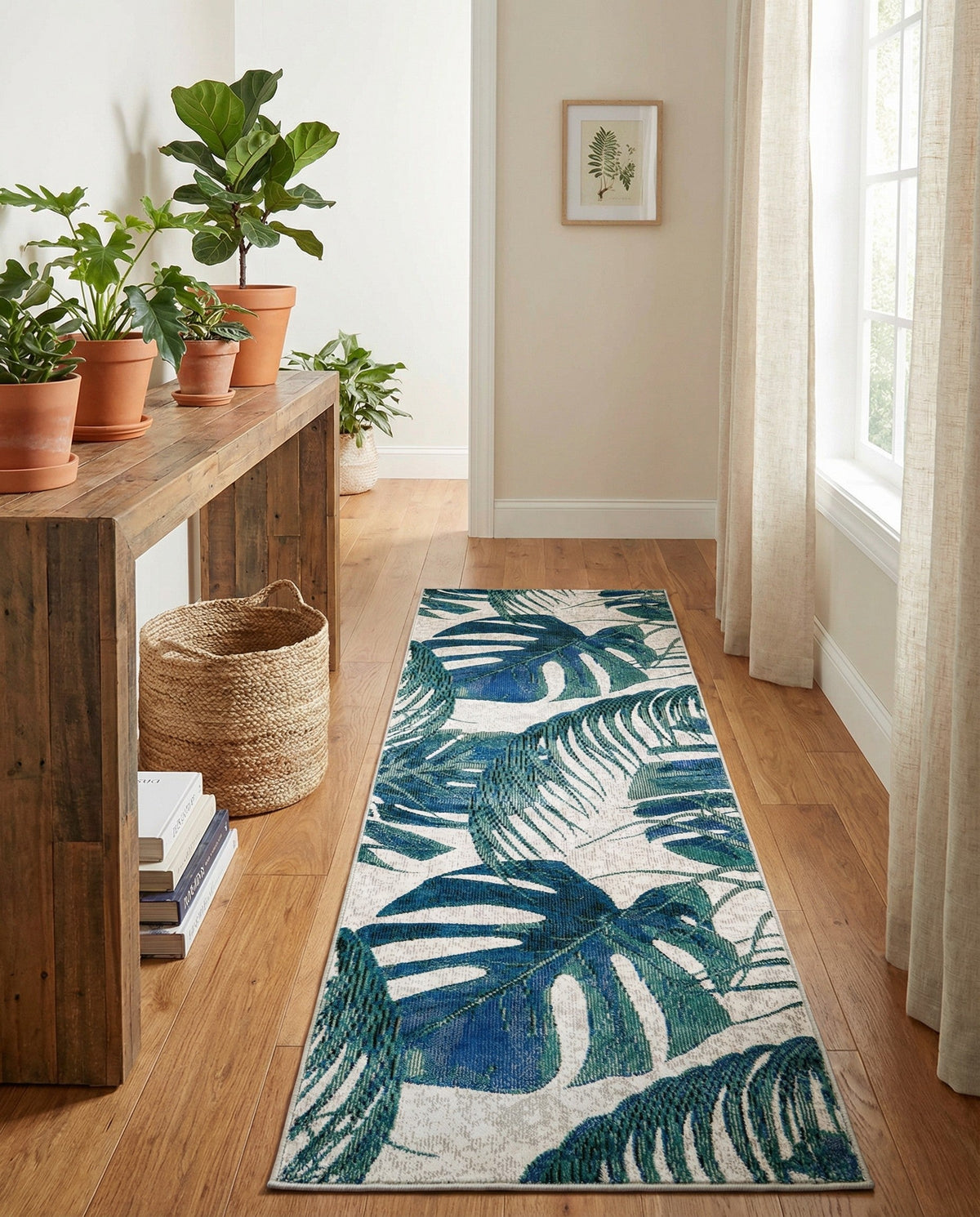 Meadow Breeze Collection Area Rug -  Clover Runner Ivory  lifestyle 146