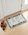Marrakech Mosaic Collection Area Rug -  Sahara Rectangle Black and White  lifestyle 12
