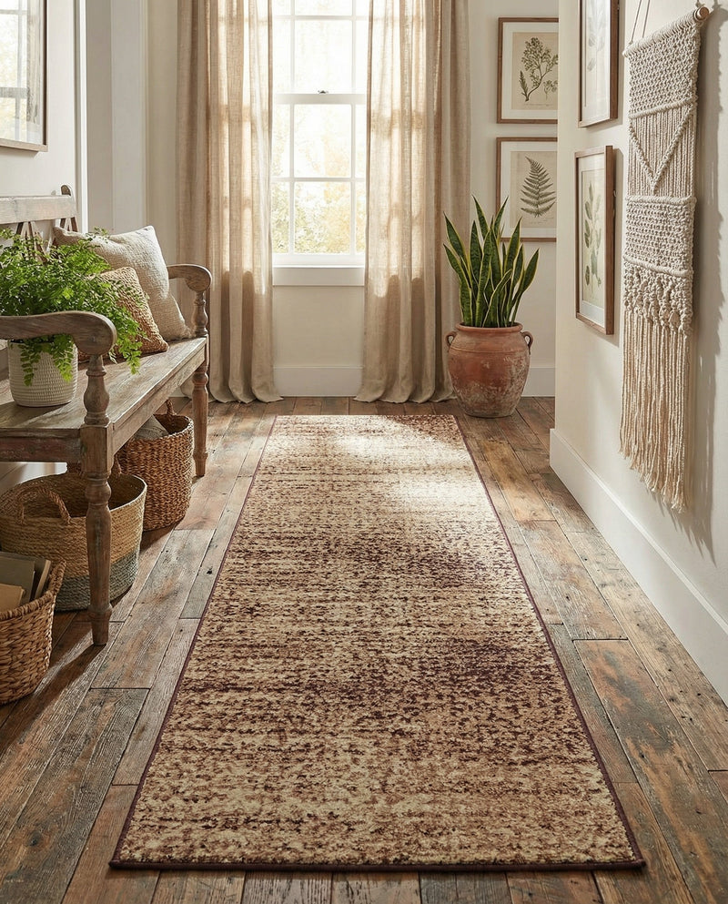 Autumn Meadow Collection Area Rug -  Ironbark Runner Beige  lifestyle 52