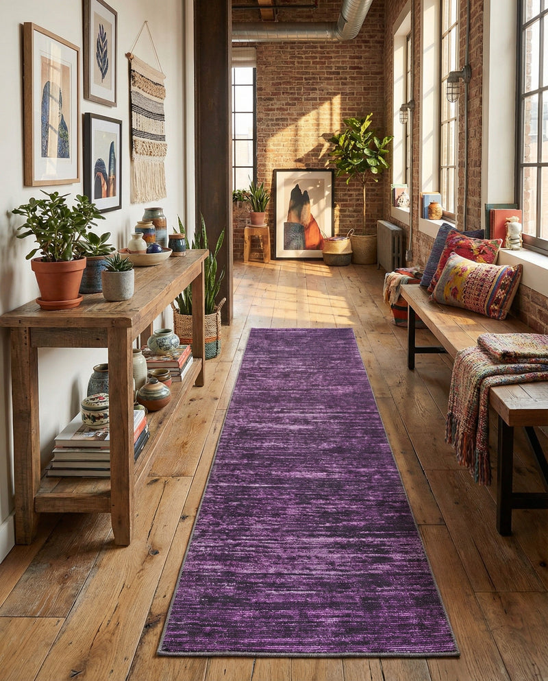 Sahara Essence Collection Area Rug - Oasis (Purple) Runner Purple  lifestyle 37