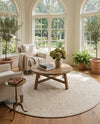 Berkshire Estate Collection Area Rug - Windsor (Vanilla Bean) Round Vanilla Bean  lifestyle 42