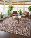 Savannah Escape Collection Area Rug -  Amazon (Brown) Square Brown  lifestyle 10