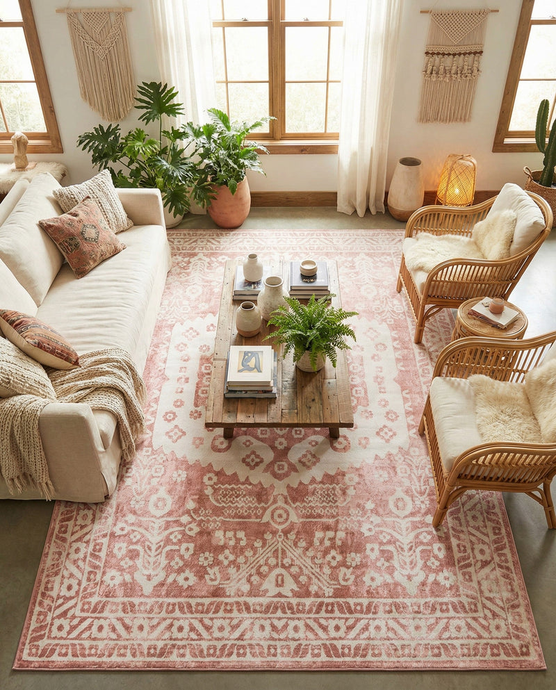 Cambridge Classics Collection Area Rug -  Pembroke (Pink) Rectangle Pink  lifestyle 9
