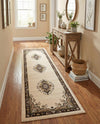 Tabriz Tapestry Collection Area Rug - Azerbaijan (Ivory) Runner Ivory  lifestyle 44