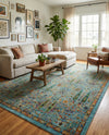Caribbean Cove Collection Area Rug -  Tobago Rectangle Aqua  lifestyle 46
