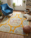 Arcadia Rugs Collection Area Rug -  Atlantis (Orange) Square Orange  lifestyle 36