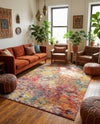 Colorburst Oasis Collection Area Rug -  Azura Rectangle Multi  lifestyle 12