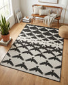 Urban Terrace Collection Area Rug -  Gramercy Rectangle Black and White  lifestyle 11