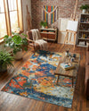 Colorburst Oasis Collection Area Rug -  Chroma Rectangle Multi  lifestyle 11