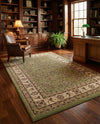 Jaipur Elegance Collection Area Rug -  Nahargarh (Green) Rectangle Green  lifestyle 9