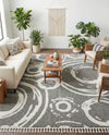 Sahara Chic Collection Area Rug -  Nubia Rectangle Gray  lifestyle 36