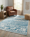 Dresden Elegance Collection Area Rug -  Zittau Rectangle Blue  lifestyle 31