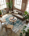 Copenhagen Comfort Collection Area Rug -  Odense Rectangle Blue  lifestyle 9