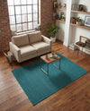 Soho Elegance Collection Area Rug - Chelsea (Turquoise) Rectangle Turquoise  lifestyle 17