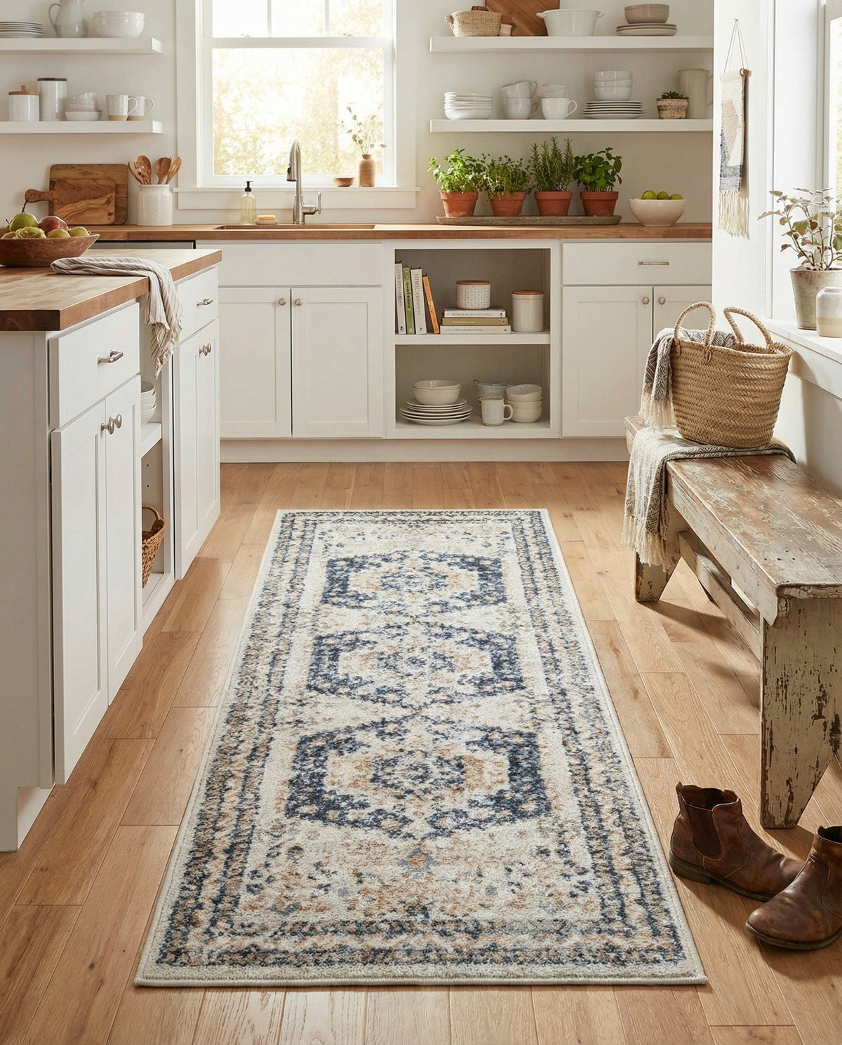 Cambridge Classics Collection Area Rug -  Pembroke (Cream) Runner Cream  lifestyle 93