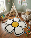 Whimsy Wonders Wool Collection Area Rug -  Arctic Round Ivory  lifestyle 11