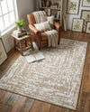 Sanctuary Retreat Collection Area Rug -  Asylum Rectangle White Bone  lifestyle 16