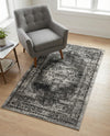 Geneva Terrace Collection Area Rug -  Vevey Rectangle Gray  lifestyle 34