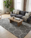 Trellis Mosaic Collection Area Rug - Arborville (Light Gray) Rectangle Light Gray  lifestyle 14