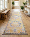 Baroque Era Collection Area Rug - Versailles (Tuscan Yellow) Runner Tuscan Yellow  lifestyle 24