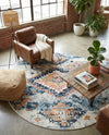 Tangier Treasures Collection Area Rug -  Fez Round Ivory  lifestyle 74