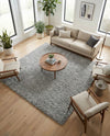 Eternal Plush Oasis Collection Area Rug -  Tranquility (Ash) Square Ash  lifestyle 38