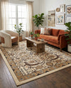 Tabriz Tapestry Collection Area Rug - Sahand (Ivory) Rectangle Ivory  lifestyle 6