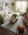 Cozy Haven Shag Collection Area Rug - Serenity (Cloud Gray) Rectangle Cloud Gray  lifestyle 20