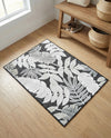 Seaside Blooms Collection Area Rug -  Serene Rectangle Black  lifestyle 34