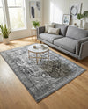 Casablanca Tapestry Collection Area Rug - Fes Rectangle Steel gray  lifestyle 65