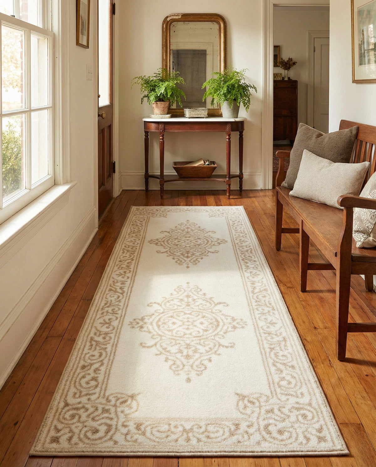Sanctuary Retreat Collection Area Rug - Haven Runner Snow White  lifestyle 52