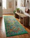 Caribbean Cove Collection Area Rug -  Dominica Runner Green  lifestyle 40